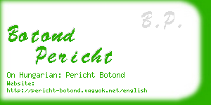 botond pericht business card